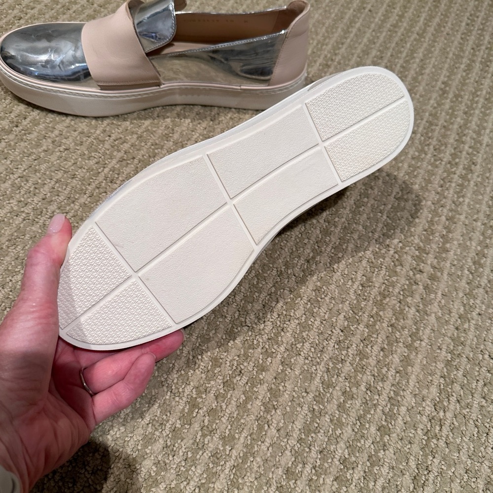 Stuart Weitzman Silver Sneakers - image 4